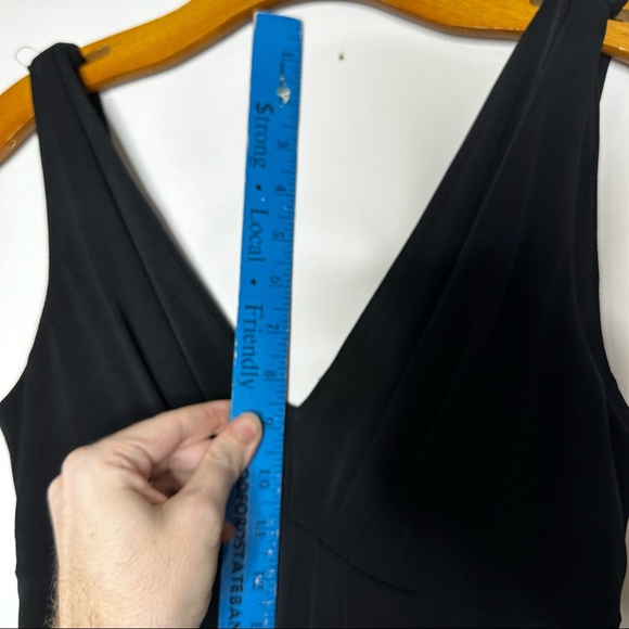 Eliza J Missy Dress Sz S 4 Black Scoop Back Polyester Rn 114244 36” long - Picture 13 of 13